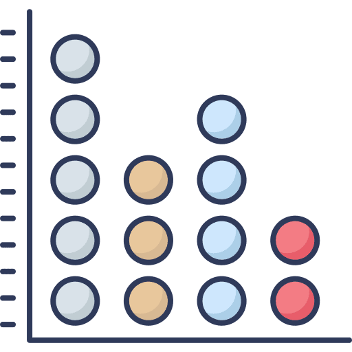 Graphic business and finance graphic statistics icon