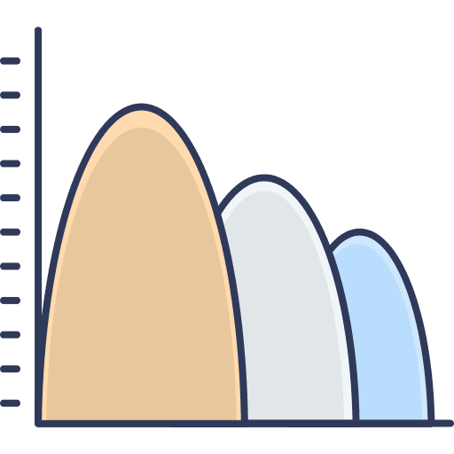 Graphic graphic line graph business report icon