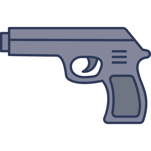 Hand gun gun pistol hand gun icon