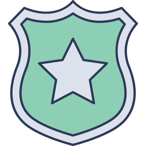 Police badge police badge shield security icon