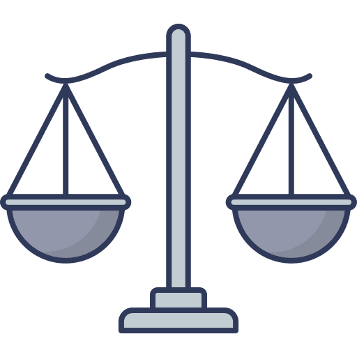 Scale law equality justice icon