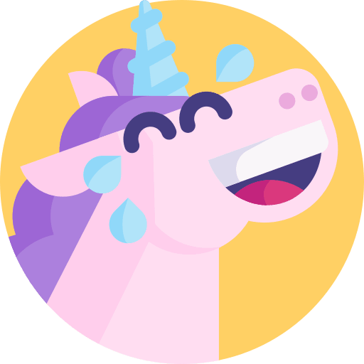Laughing smileys unicorn fantasy icon