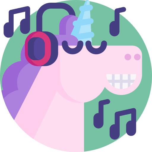 Music music unicorn smileys icon