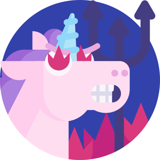 Devil fantasy bad unicorn icon