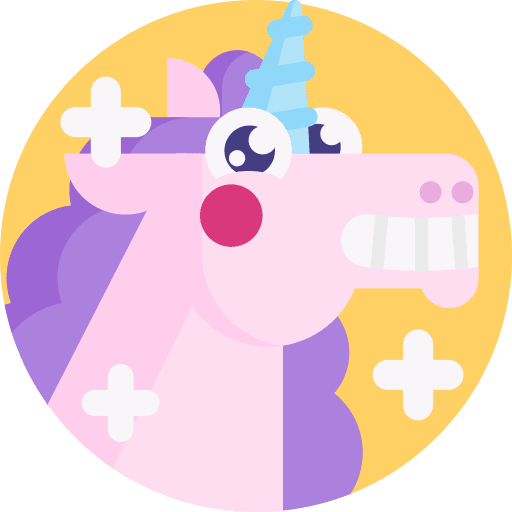 Gloss unicorn smileys emoji icon