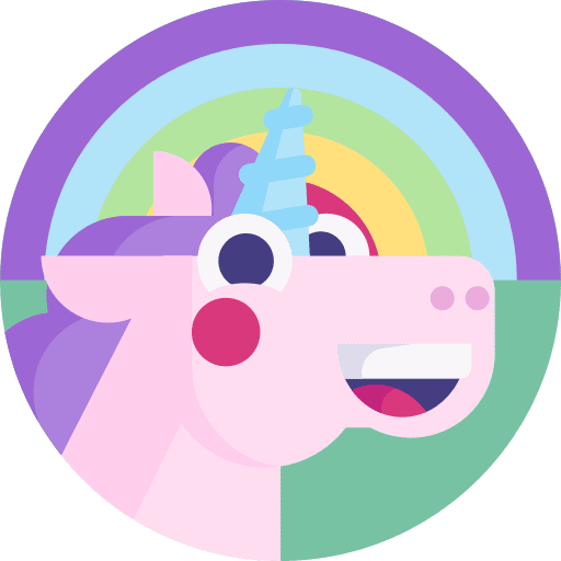 Rainbow unicorn emoji smileys icon