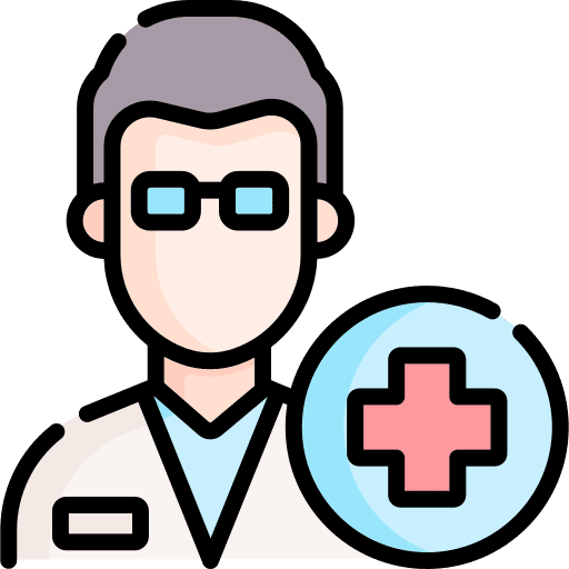 Hospitalist professional man health icon
