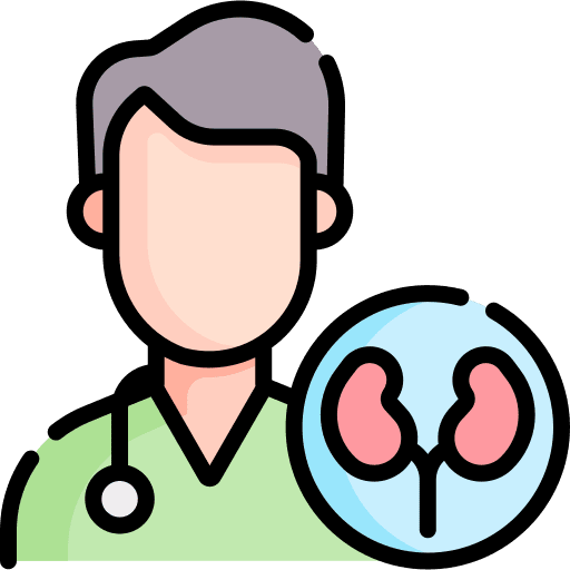Nephrologist man people health icon