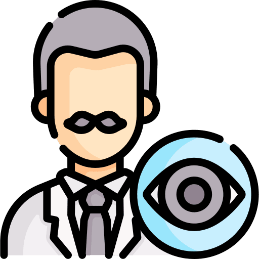 Opthalmologist avatar health man icon