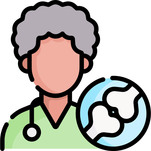 Orthopedist profession avatar bone icon