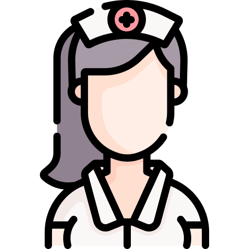 Nurse professional professions and jobs woman icon