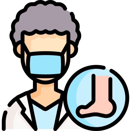 Podiatrist foot avatar profession icon
