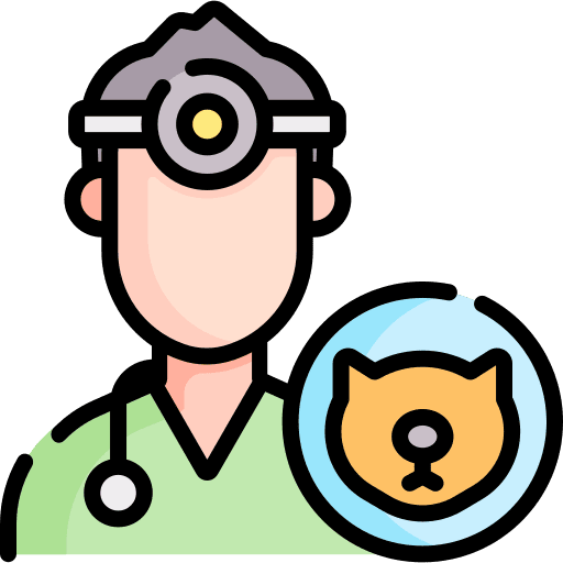 Veterinarian people pet care professional icon