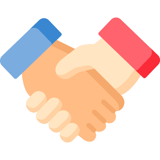 Handshake shake hands sponsorship merger icon