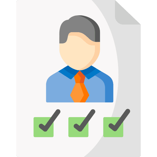 Requirements business and finance competence model icon