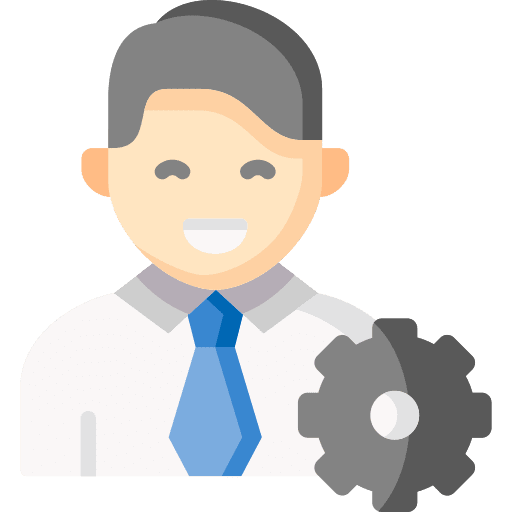 Settings user professions and jobs worker icon