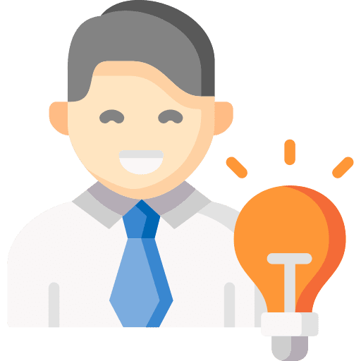 Idea worker man understand icon