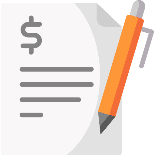 Invoice online shopping store business and finance icon