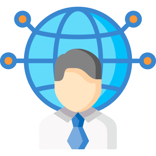 Outsourcing professions and jobs world outsourcing icon
