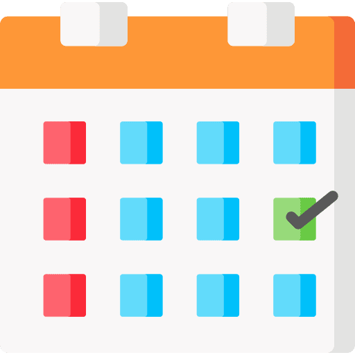 Schedule date interface administration icon