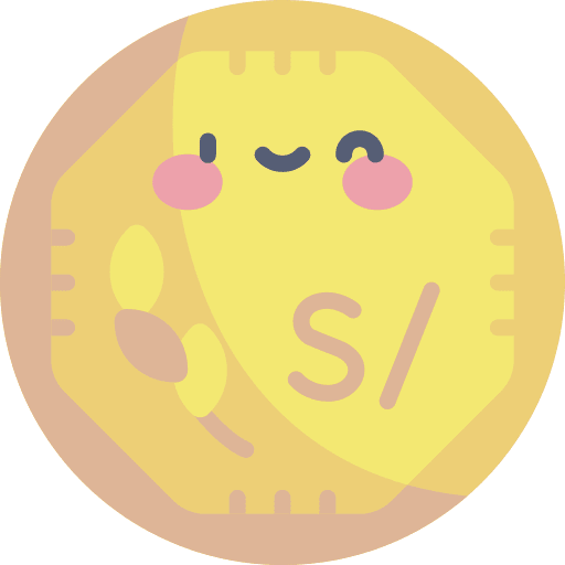 Sol money peru coin icon