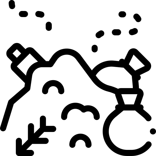 Dump dump garbage food waste icon