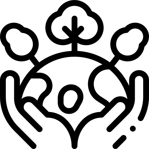 Save the planet hands and gestures eco go green icon