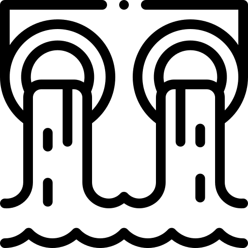 Sewer contamination ecology and environment waste icon