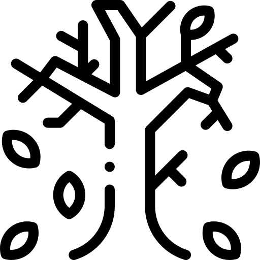 Withered withered forest nature icon