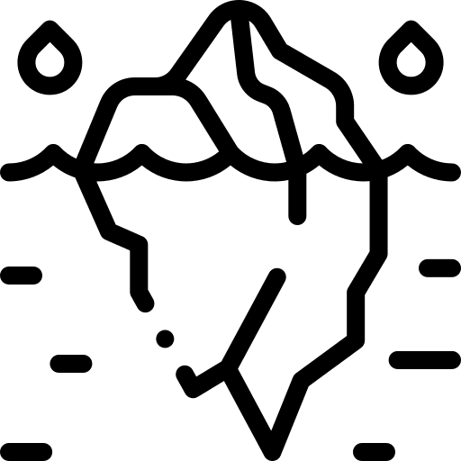 Iceberg glacier iceberg landscape icon