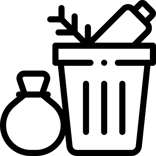 Trash garbage trash contamination icon