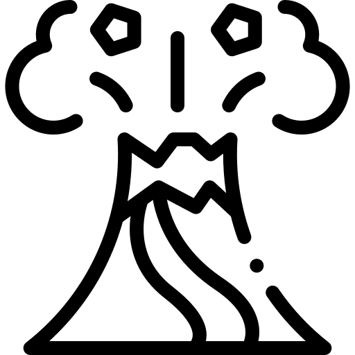 Volcano volcano mountain scenery icon