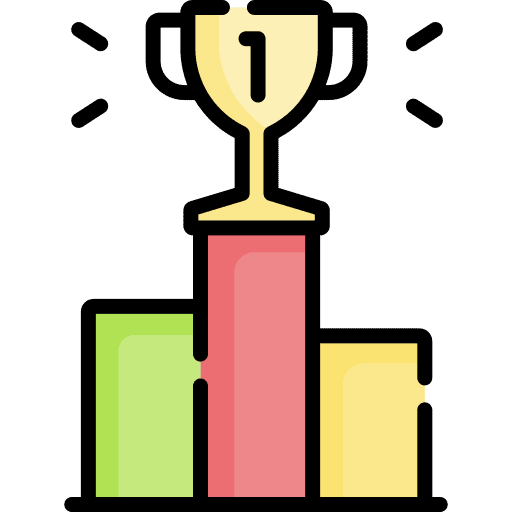 Champion award winner podium icon