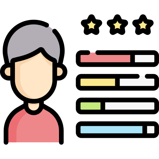 Skill man job interview professions and jobs icon