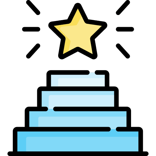 Star champion achievement star icon