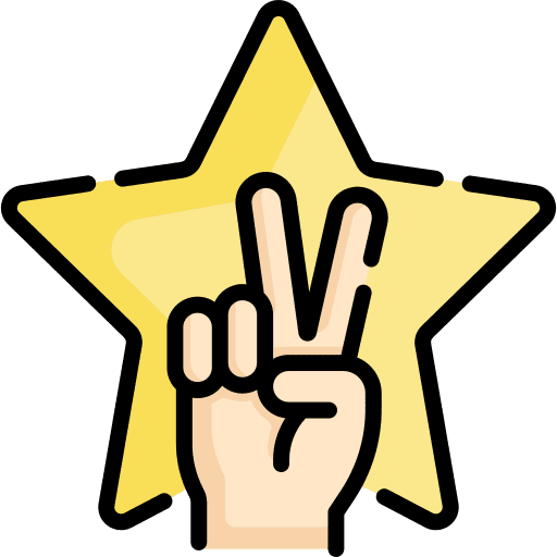 Victory success star victory icon