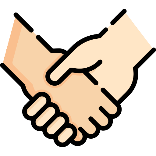 Partnership team collaboration hand icon