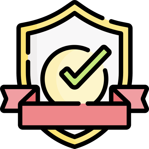 Quality guarantee safety sports and competition icon