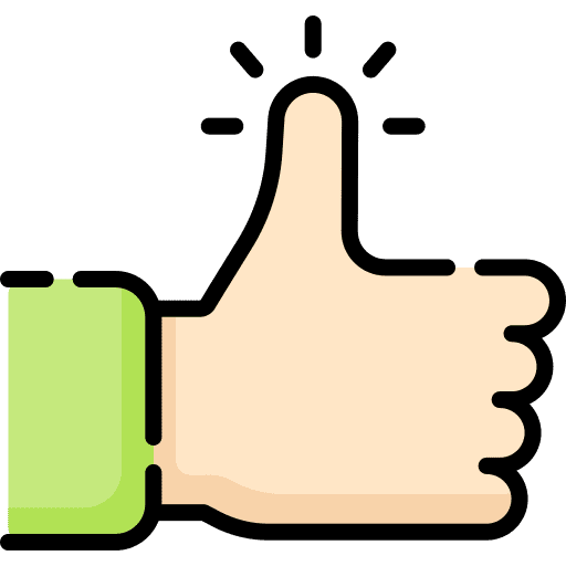 Thumb up hands and gestures hand good review icon
