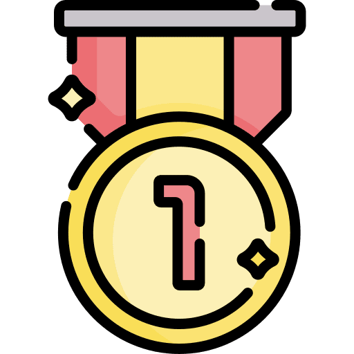 Badge badge number one first icon