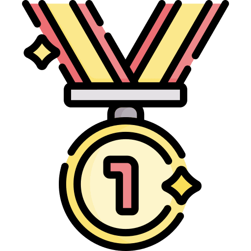 Medal sports and competition medal prize icon