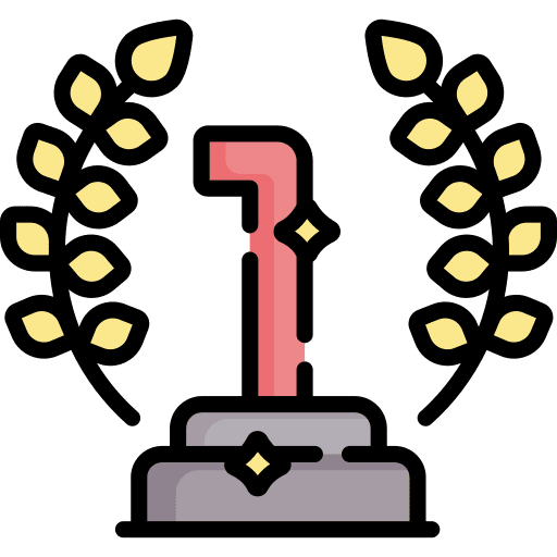 Number one sports and competition best success icon