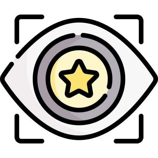 Vision visualize eye sight icon