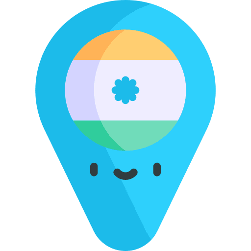 India pin gps maps and location icon