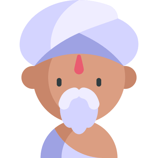 Man user turban old icon