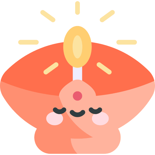 Oil lamp decoration diwali burner icon