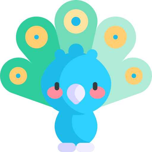 Peacock peacock wild life fauna icon