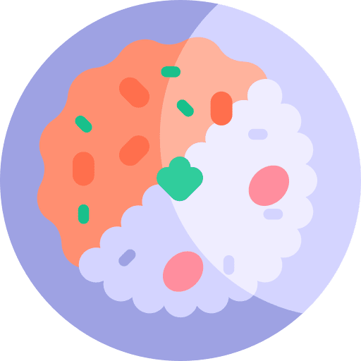 Tikka masala traditional india food and restaurant icon