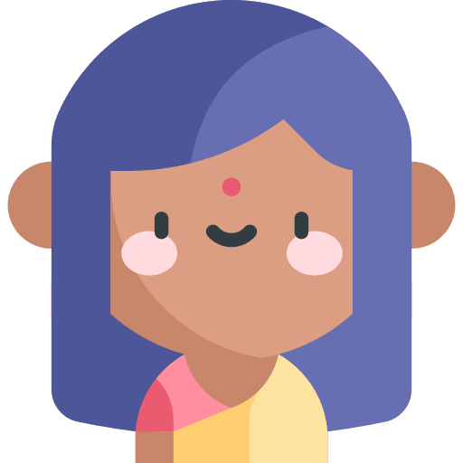 Woman indian user profile icon
