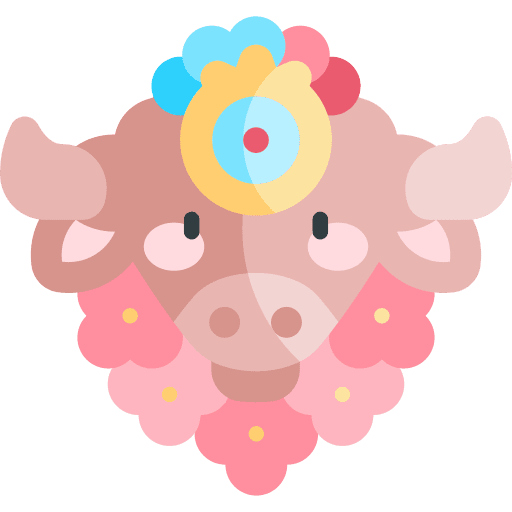 Cow cultures cow india icon